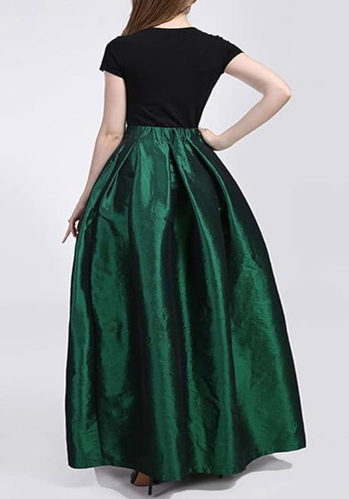 PROMLINK Women High Waist Maxi Skirts A-Line Skirt Dress Floor Length