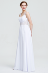 A-Line Sweetheart Neckline Floor-Length Sheer Waist Bridesmaid Dress With Beading Flowers