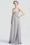 A-Line Strapless Sweetheart Floor Length Prom Dress With Beading Top