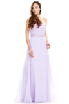 A-Line One Shoulder Ruffle Chiffon Floor Length Prom Dress With Beading