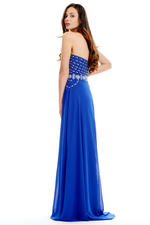 A-Line Strapless Sweetheart Floor Length Mermaid Prom Dress With Beading Top