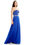 A-Line Strapless Sweetheart Floor Length Mermaid Prom Dress With Beading Top