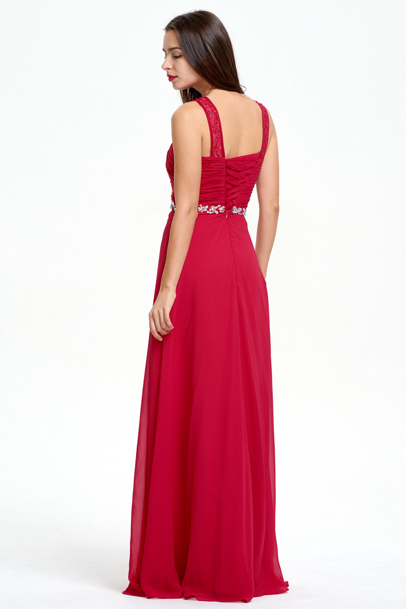 A-Line Scoop Neckline Sweetheart Ruffle Top Chiffon Bridesmaid Dress W promlinks A-Line Scoop Neckline Sweetheart Ruffle Top Chiffon Bridesmaid Dress W promlinks