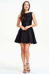 A-Line Scoop Neck V-back Mini/Short Lace Prom Dress