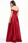 A-line Off Shoulder A-line Sweetheart Prom Dress With Beading