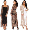 PROMLINK Women Sequin Long Sleeve Ankle Length Cardigan Cloak